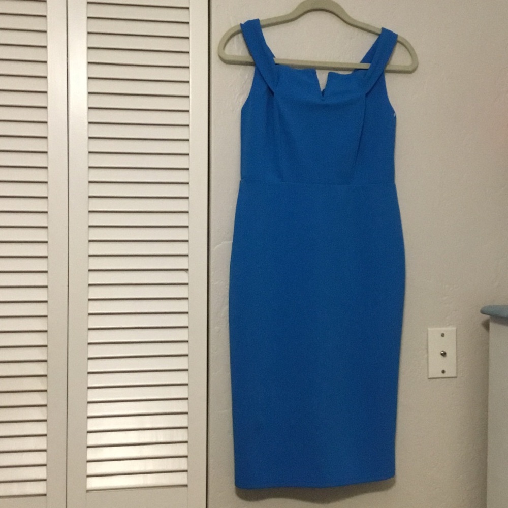 Love By Design Bright Cobalt Blue Sleeveless Midi Dress